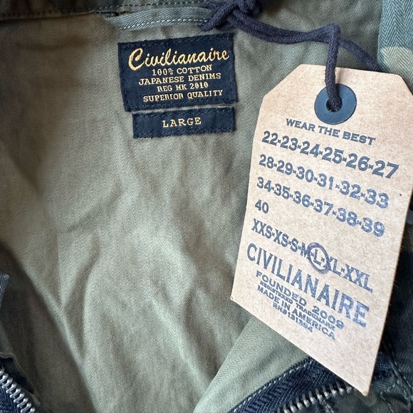 Civilianaire Green Camo “Officer Zip Vest” Men’s Size Large New With Tags! - Picture 4 of 10